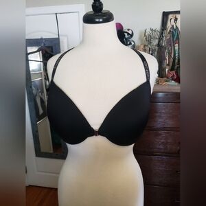 BEBE Semi-padded Black Bra 38DD